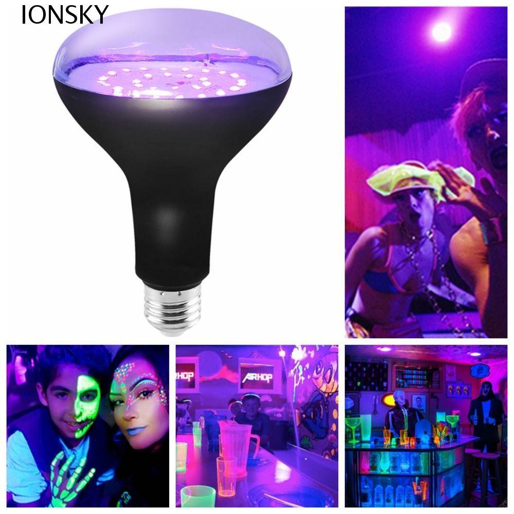 IONSKY UV Purple Bulb, Aluminium 360 Glow Decorative Bulb, ทนทาน 15W 85-265V E26/E27 เกลียวคริสต์มาส