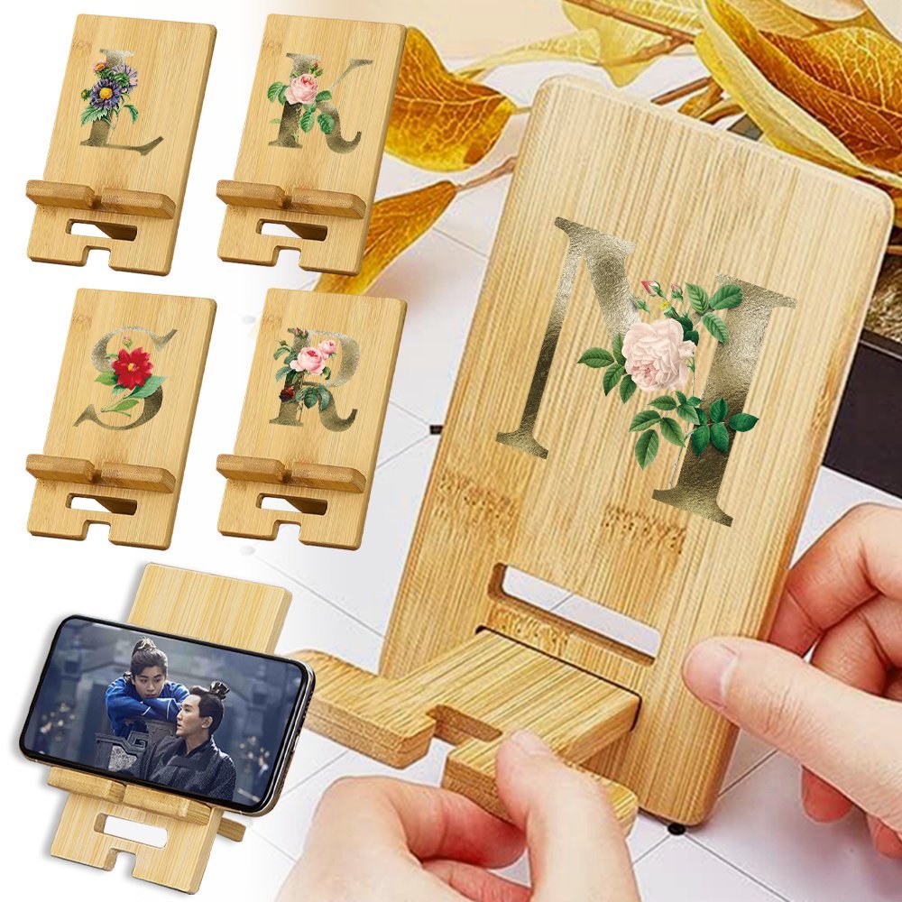 ที่วางโทรศัพท์ไม้สน Phone Holder ขาตั้งโทรศัพท์มือถือ ที่ตั้งโทรศัพท์ ฐานวางโทรศัพท์แบบไม้ PHONE STAND