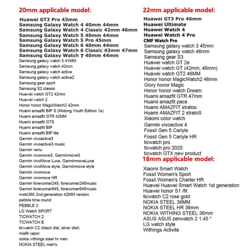 20 มม.22 มม.สายรัดไนลอนสําหรับ Samsung Galaxy Watch 7 6 5 4 เปลี่ยนสําหรับ Huawei GT6 Pro - รูปที่ 7