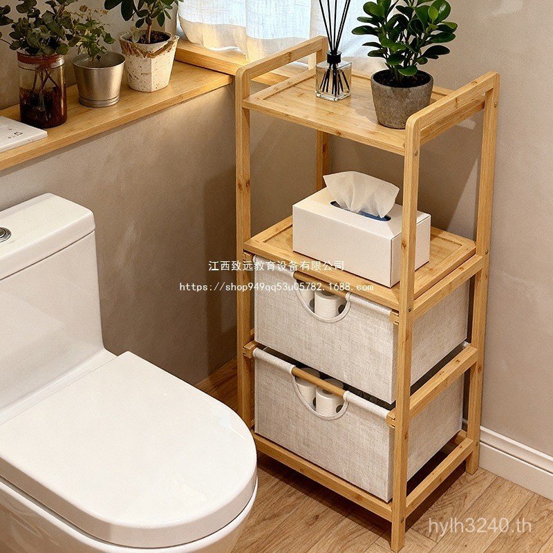 Simple Storage ของเล่นชั้นวางหนังสือห้องนั่งเล่นชั้นวางตู้ไม้ข้างเตียง Non-Object ชั้นวางอนุบาลตู้เก