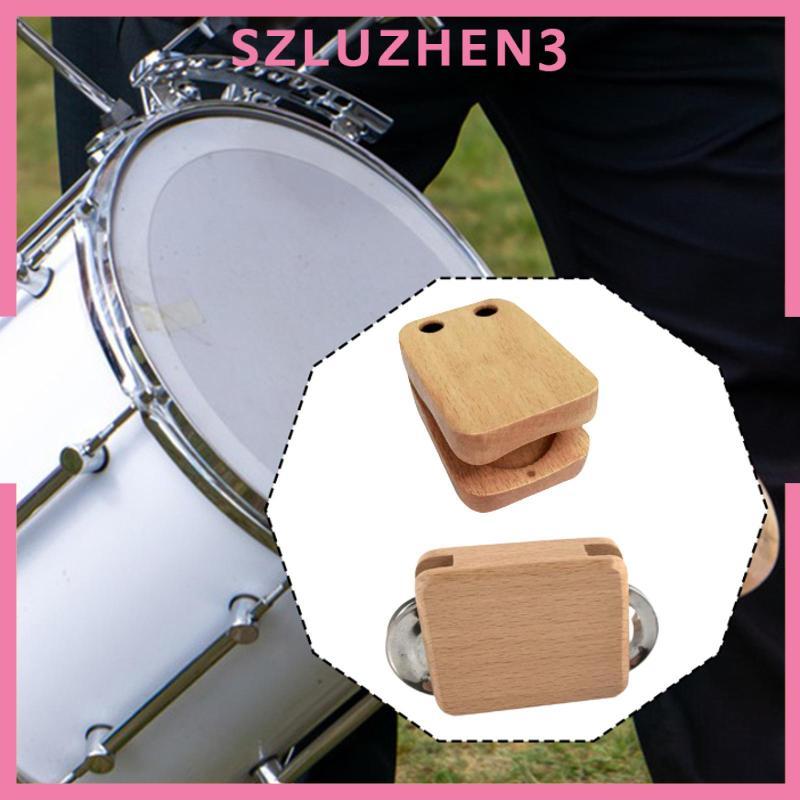 [Szluzhen3] Cajon Castanet อุปกรณ์เสริมกลองแบบพกพาเครื่องมือกระทบไม้สําหรับวงดนตรีระดับมืออาชีพ