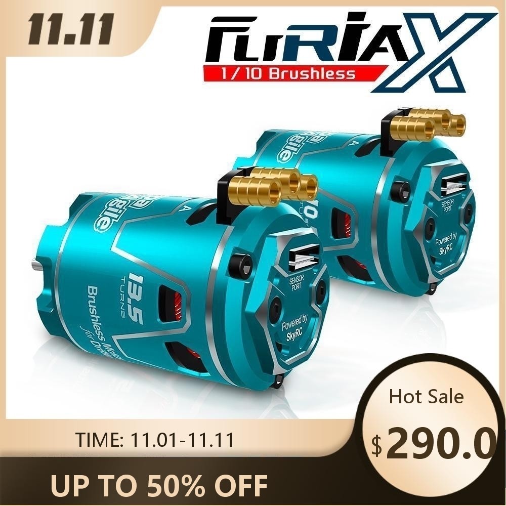 SKYRC มอเตอร์ไร้แปรง 1/10 RC รถ FuriaX Supa Agile Sensored มอเตอร์ 10.5T 13.5T 1-3S LiPo 3.175 มม.สํ