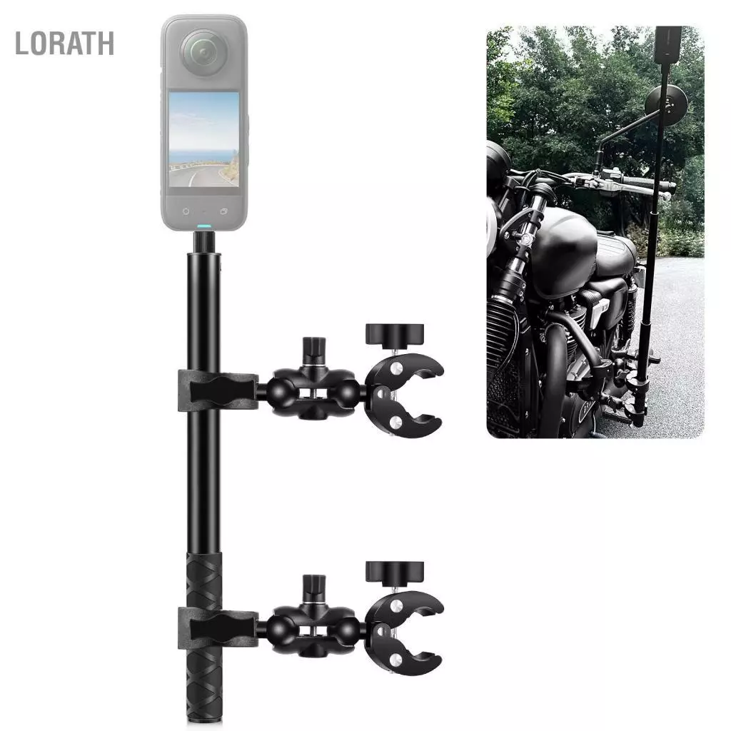 PULUZ PU495B ชุดที่หนีบแฮนด์จักรยานและไม้เซลฟี่ GoPro 12/11/10 Insta360 X4/X3/X2 thumbnail 4