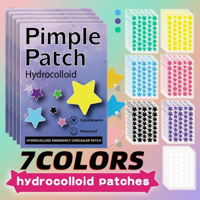 1400 ชิ้น Hydrocolloid สิว Pimple Patch สีสัน Star สติกเกอร์ Patch Spot สิว G9Y0 Care P3N5