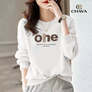 เสื้อสเวตเตอร์คอกลมบาง สไตล์เกาหลี เสื้ออเนกประสงค์สำหรับผู้หญิง
