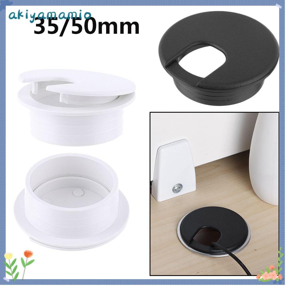 AKIYAMAMIO 35/50 มม.คอมพิวเตอร์ Grommet Buckle Line Office Practical Organizer Line กล่อง