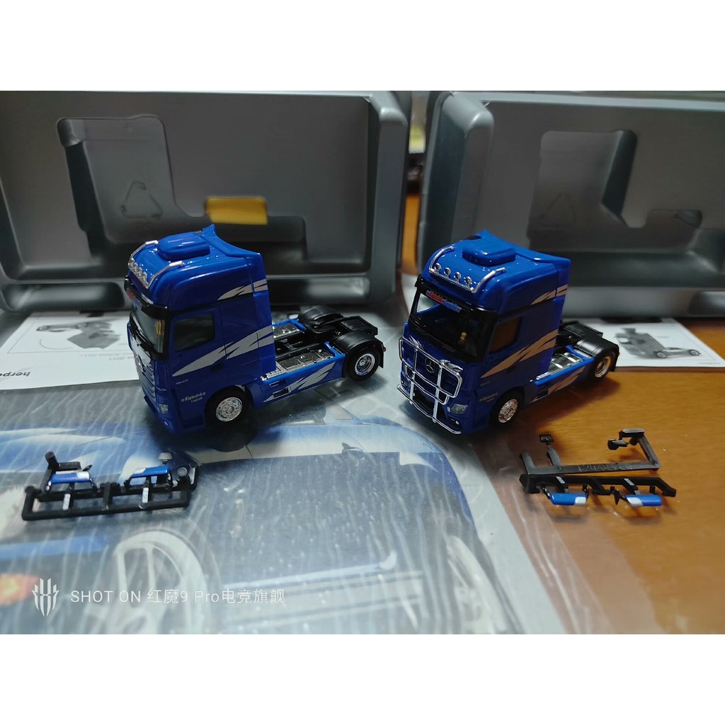 Herpa 1: 87 Benz mp4 Two-Car Group หากสนใจ "I Want" Talk to Me Privately~