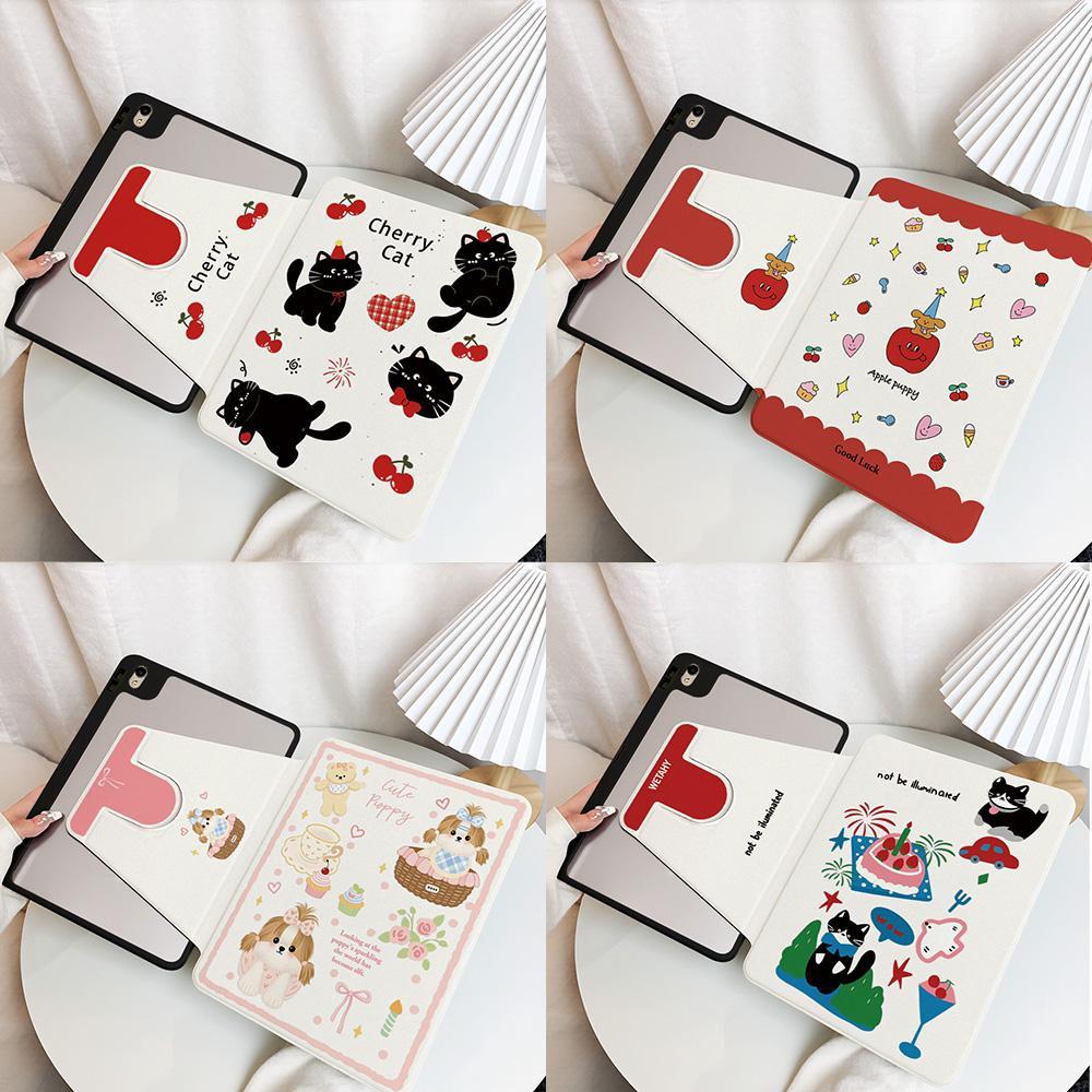 เคสหมุนได้ 360 องศา สำหรับ For Samsung Tab A9/A11/A8/ S9 /S9 FE/S10 FE พร้อมช่องใส่ปากกา เคสกันกระแทกสำหรับ พร้อมขาตั้ง
