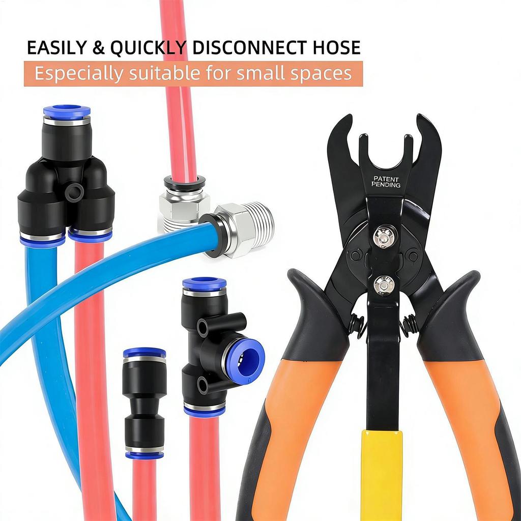 Push to Connect ฟิตติ้ง Air Line เครื่องมือ Air Line คีม Universal เหล็กคาร์บอน Quick Removal เครื่องมือ unhcxeth