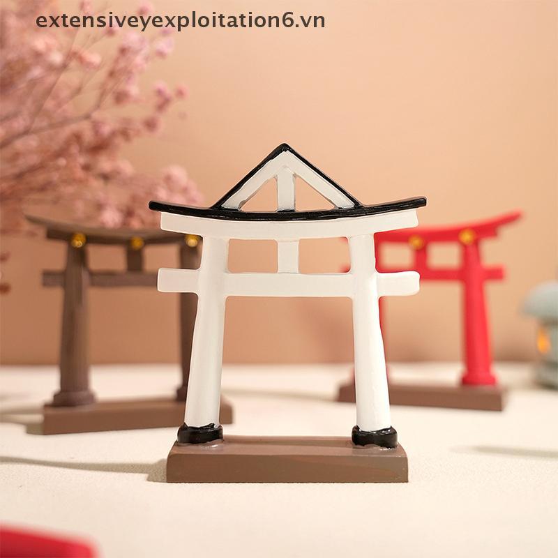 ประตู Torii ขนาดเล็กต่อท้ายญี่ปุ่น Shinto Temple Garden Asian Architectural Model Bonsai Zen Garden 
