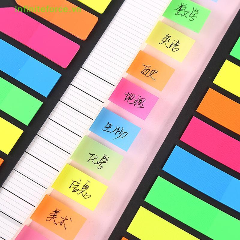 INVN 200 ชิ้นสี Clear Index Tabs สําหรับหน้า Marker Stiers Office School Stationery [VN]