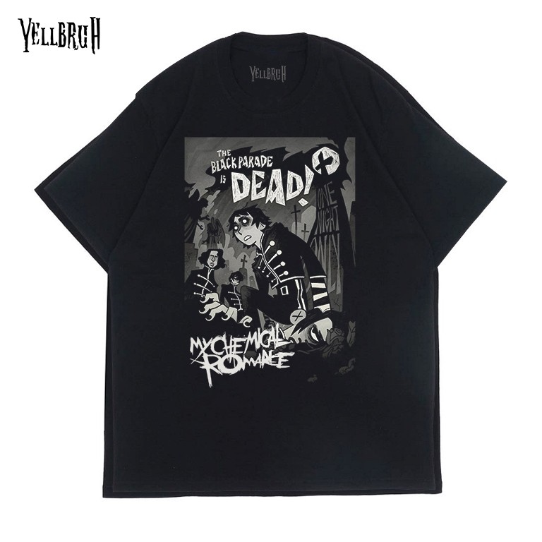 Distro Clothes Adult Clothing เสื้อยืด - MCR - วินเทจ - คอตตอนคอมแบต 30s - พิมพ์สกรีน dtf