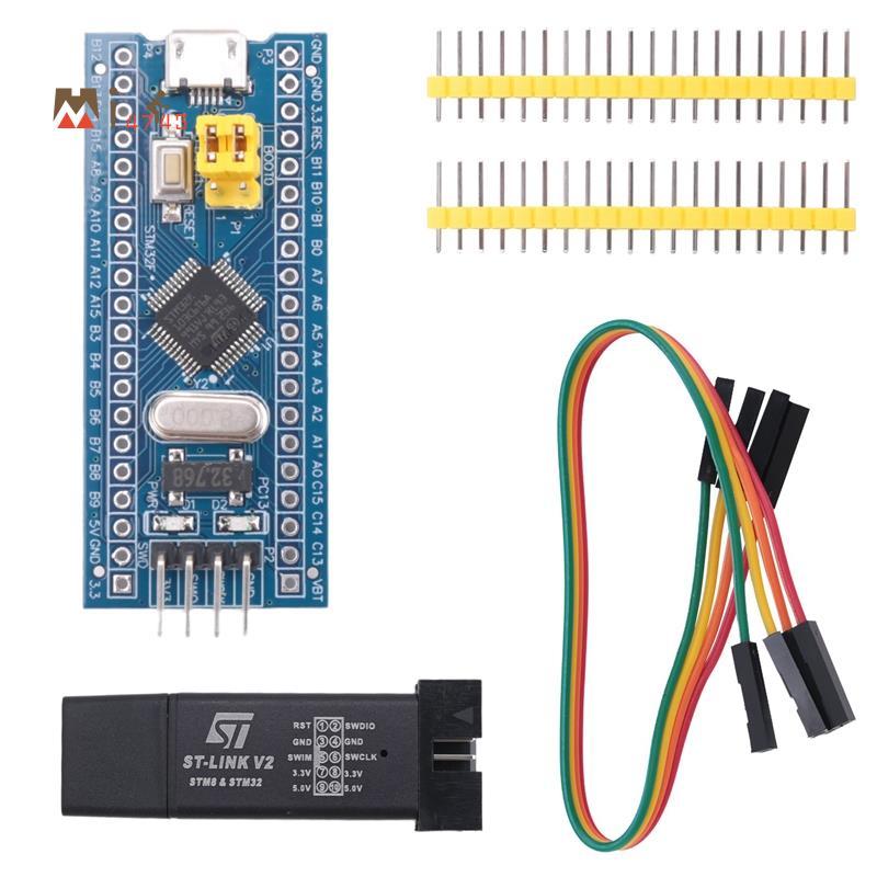 Mi4743ST-Link V2 การเขียนโปรแกรมหน่วยดาวน์โหลด Emulator + 40Pin STM32F103C6T6 ARM STM32 SWD ระบบขั้น