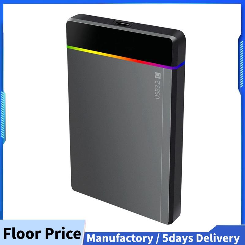 กล่องใส่ HDD 2.5 นิ้วไปยัง USB3.2 Gen1 กล่องใส่ HDD 5Gbps พร้อมไฟ RGB