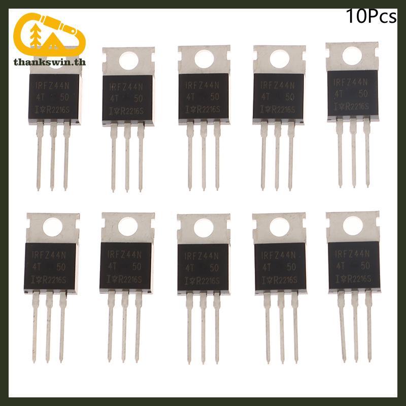 Thankswin 10 ชิ้น IRFZ44N TO220 IRFZ44NPBF TO-220 IRFZ44 Mosfet ทรานซิสเตอร์ชุด 55V 49A MOS Tube th
