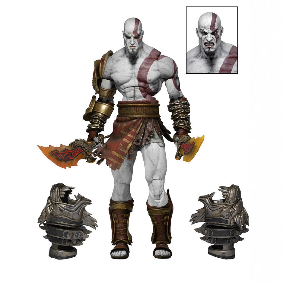 NECA God of War 3 Ultimate Kratos Kratos Kratos Kratos Boxed Deluxe รูปเครื่องประดับ-ของเล่นอะนิเมะแ