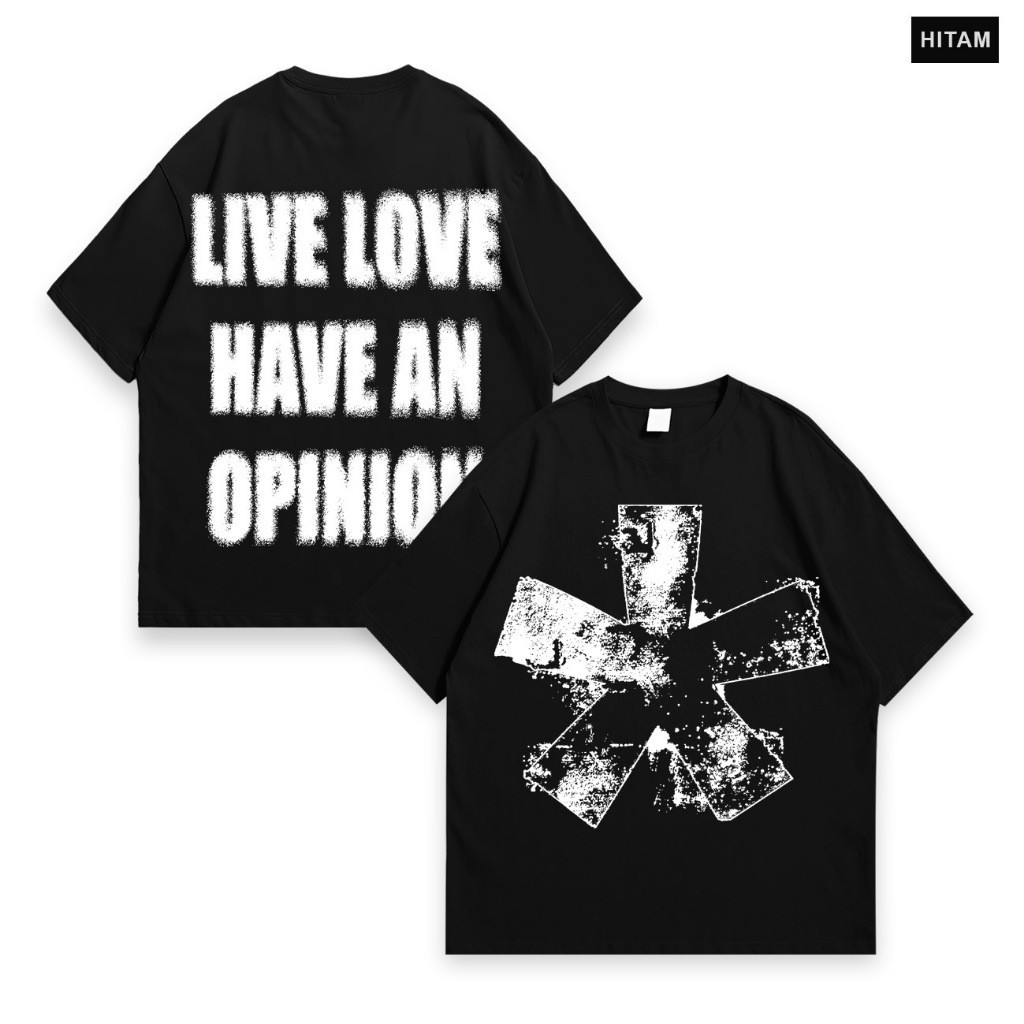 เสื้อยืด Boxy - Opinion - เสื้อยืดสีดํา - Hectic
