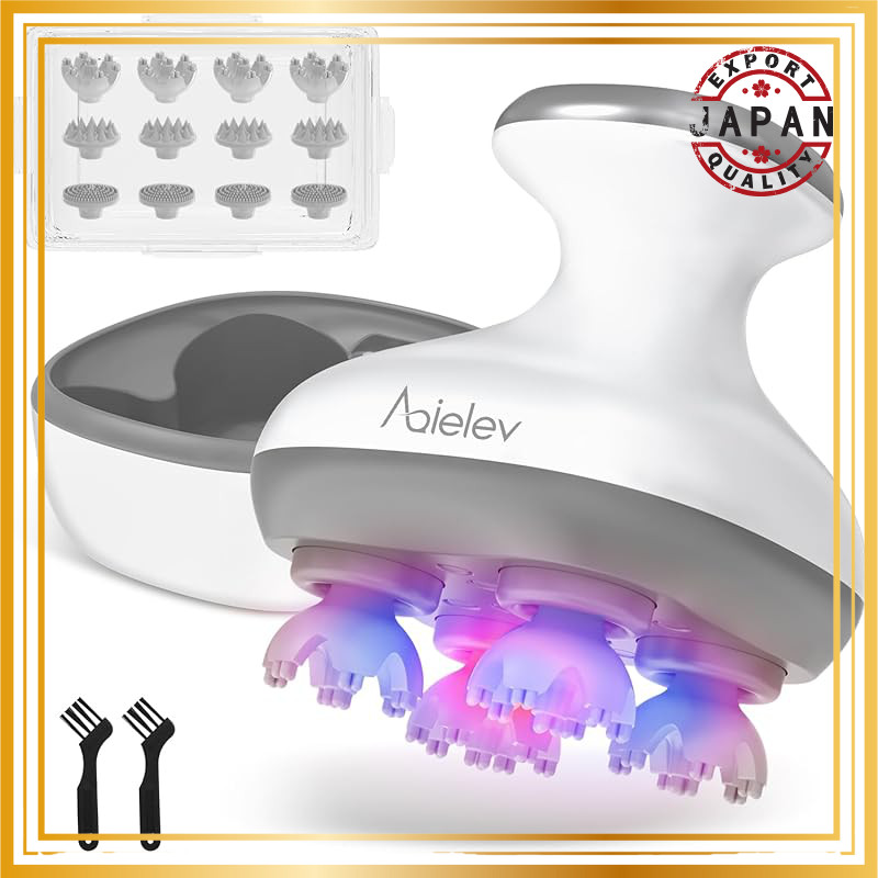 AQielev Scalp Spa Electric Scalp Brush Bath Shampoo Brush "mybest Recommended" [Japan Supervised, Re