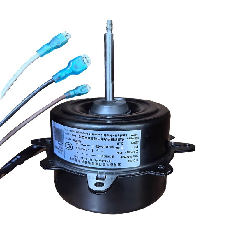 มอเตอร์พัดลมภายนอกแอร์ไฮเออร์ KFD-40M (220V 30W 0.35A) - รหัส 00104042261K สำหรับ 1-1.5HP