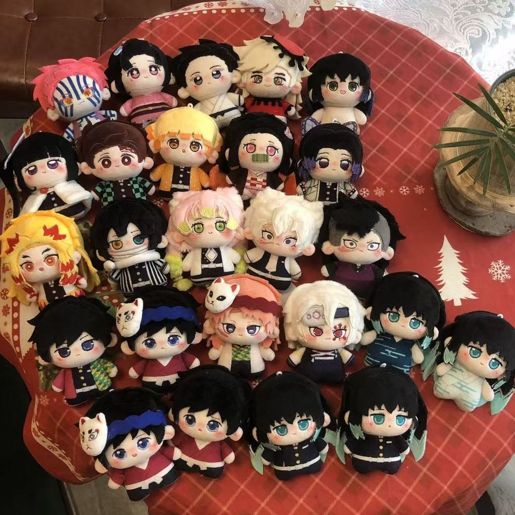 Demon Slayer Plushie Kamado Tanjiro Kamado Nezuko Tomioka Giyuu Douma Tokitou Muichirou Rengoku Kyoujurou ตุ๊กตาผ้าฝ้ายของเล่นเด็ก Plushies คอสเพลย์ตกแต่งน่ารักวันเกิด Gits
