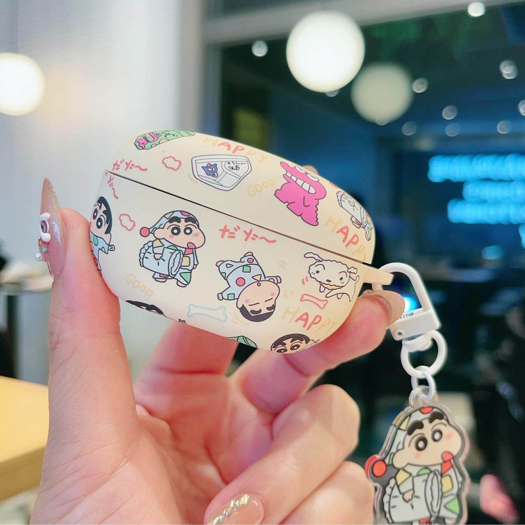 เหมาะสําหรับ SONY WF-1000XM5 หูฟังป้องกันกรณี SONY XM5 หูฟังกันกระแทกแยกชุดนอน Shin-Chan SONY XM5 หู