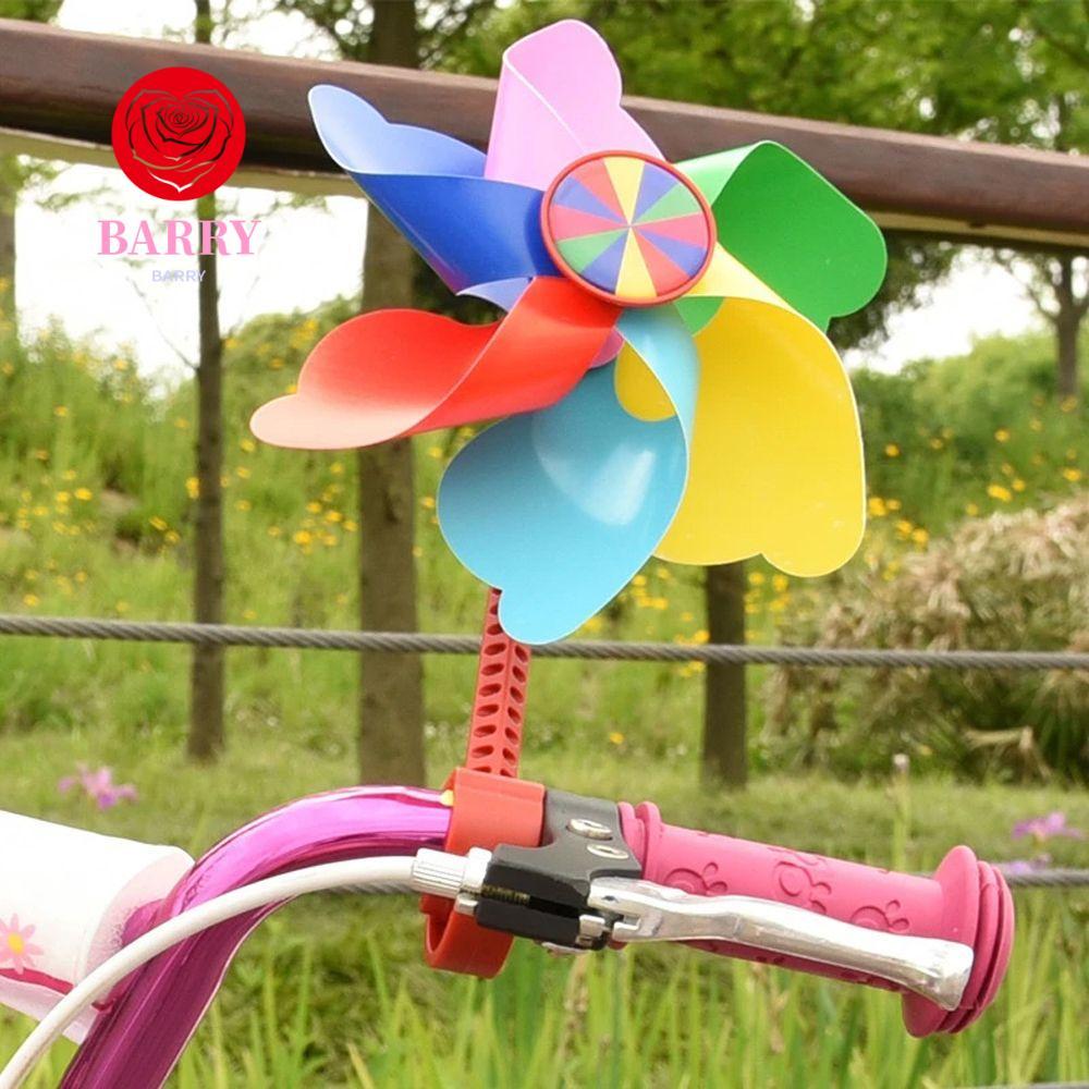 BARRY จักรยานเด็ก Pinwheel จักรยานขี่จักรยานอุปกรณ์เสริมรถสามล้อ Windmill รถเข็นเด็ก Pinwheel จักรยา