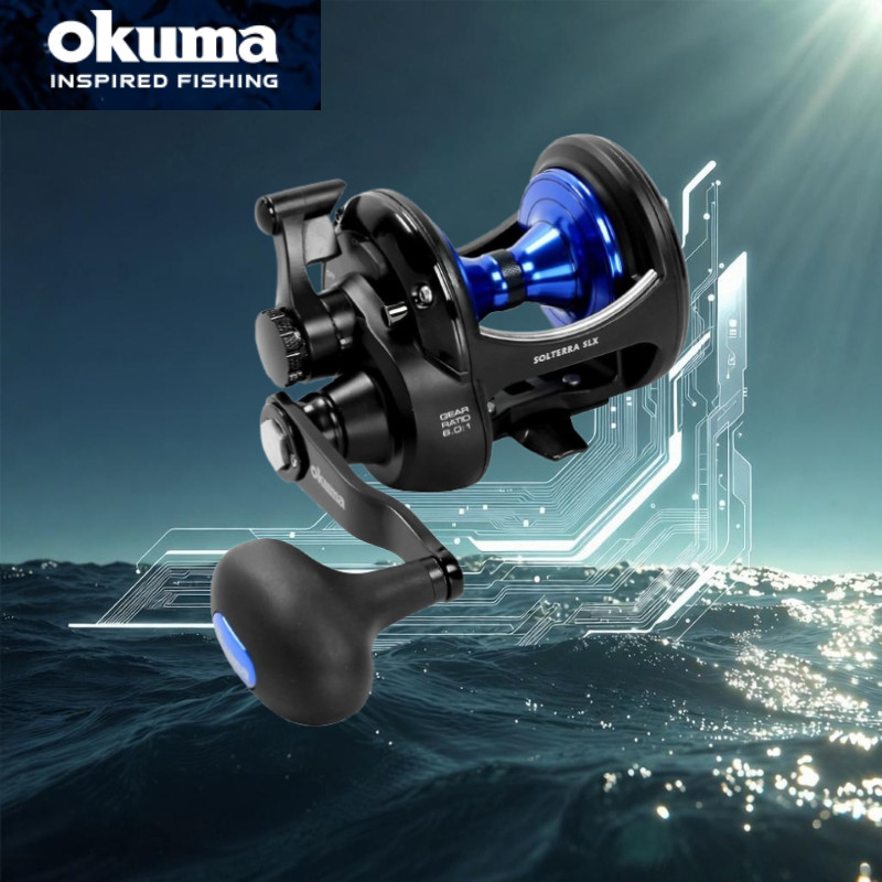 Okuma Solterra SLX High-Speed Trolling Reel – Offshore Reel with Smooth Drag and High Durability