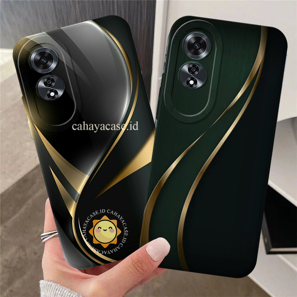กล้อง HP Oppo A60 A18 A38 A17 A17K A58 A78 A79 A89 4G 5G Cool Wave Motif Softcase Pro