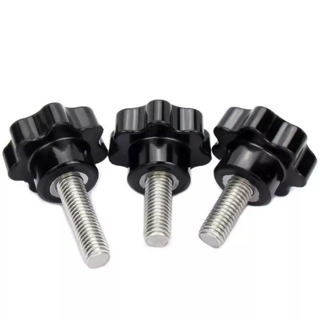 (XCF-Galvanized Torx Handle Screw 6 Star Hand Screw หัว Bolt 32 มม.หัว M4/M5/M6