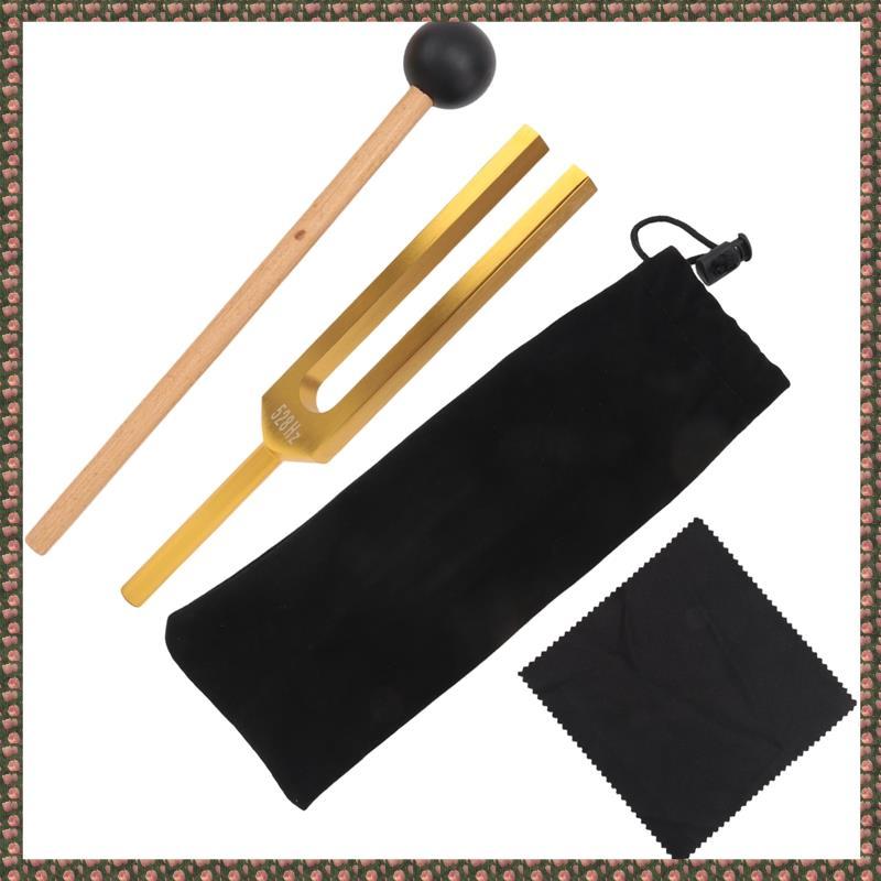 [homegarden1] ส้อมปรับแต่ง 528 Hz ส้อมจูนสีทอง 528 Hz สําหรับการรักษา เครื่องดนตรี การทําสมาธิ ผ่อนค