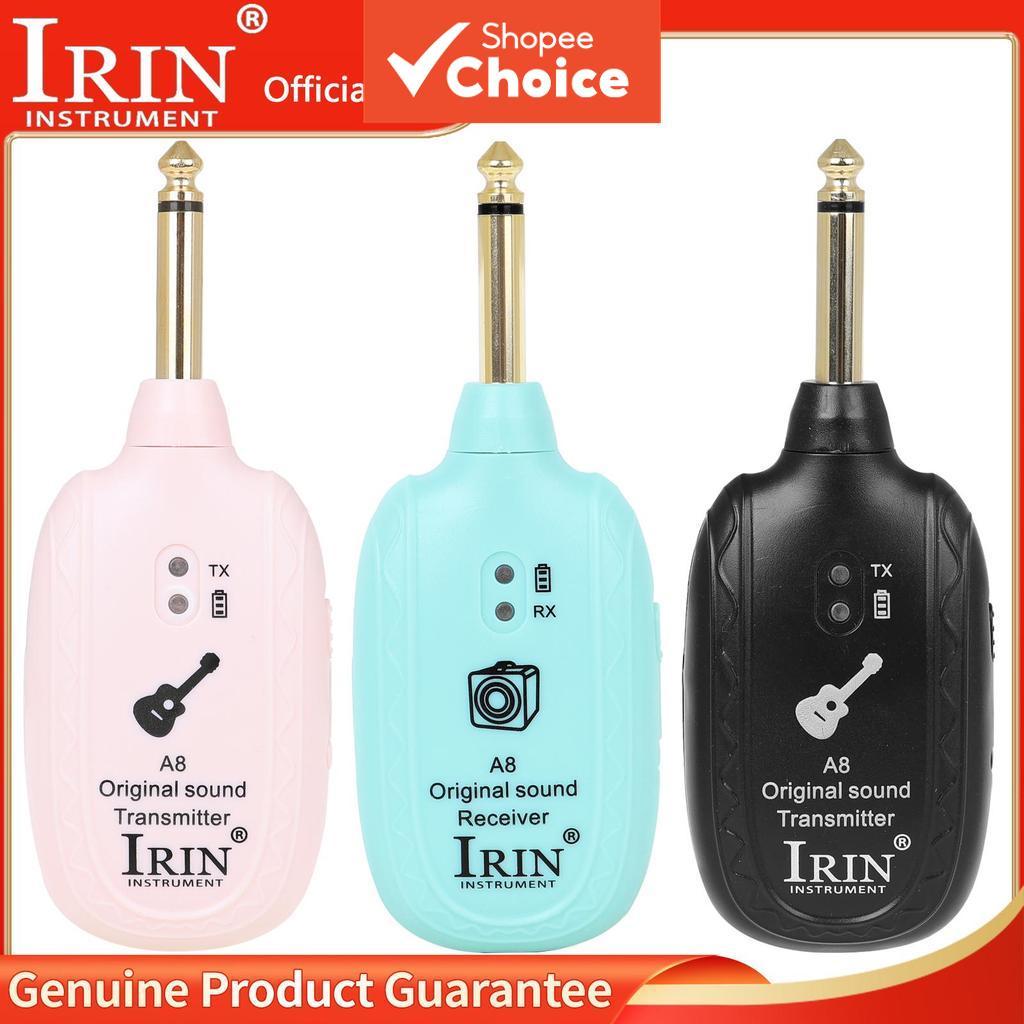 ระบบไร้สายกีต้าร์ IRIN UHF เครื่องส่งสัญญาณและเครื่องรับสัญญาณสําหรับเครื่องดนตรีไฟฟ้าและเครื่องสาย 