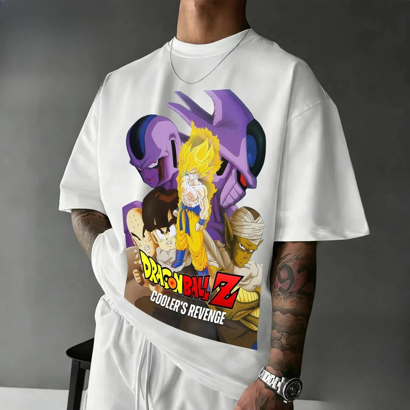 เสื้อยืดคอตตอนลายดราก้อนบอล Z รุ่นใหม่ปี 2026 ทรงโอเวอร์ไซส์สไตล์วินเทจ ลายกราฟิก Cooler's Revenge ส