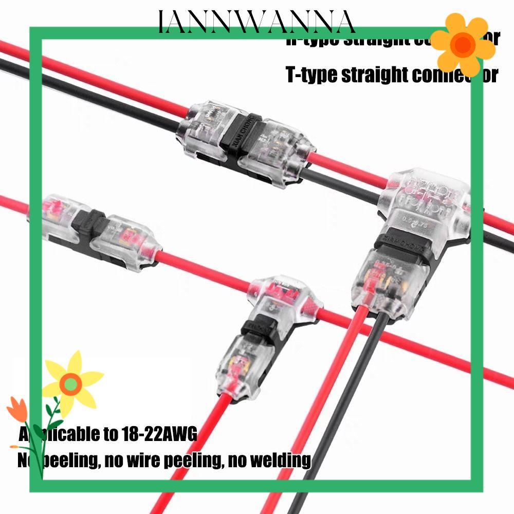 IANNWNA 1 ชิ้นสายไฟ Crimp,สําหรับสายไฟ 8-22AWG Pluggable Wire Connector, Quick Splice Cable การเชื่อ