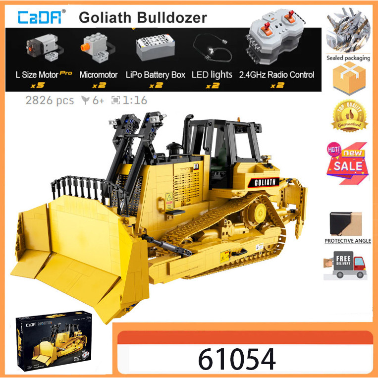 CaDA Master Bricks 1:16 Goliath Bulldozer C61056 (2826 ชิ้น) ออกแบบโดย Marciusz Szymanski ของขวัญของ