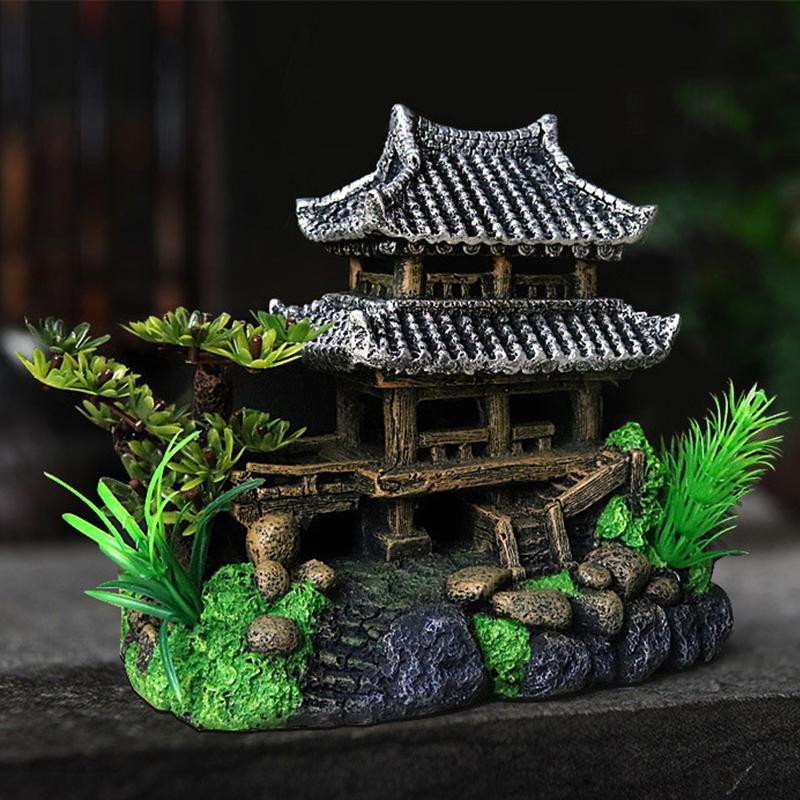 Hth จําลองตกแต่งตู้ปลาเครื่องประดับเครื่องประดับเรซิ่นพิพิธภัณฑ์สัตว์น้ําเครื่องประดับตู้ปลาภูมิทัศน