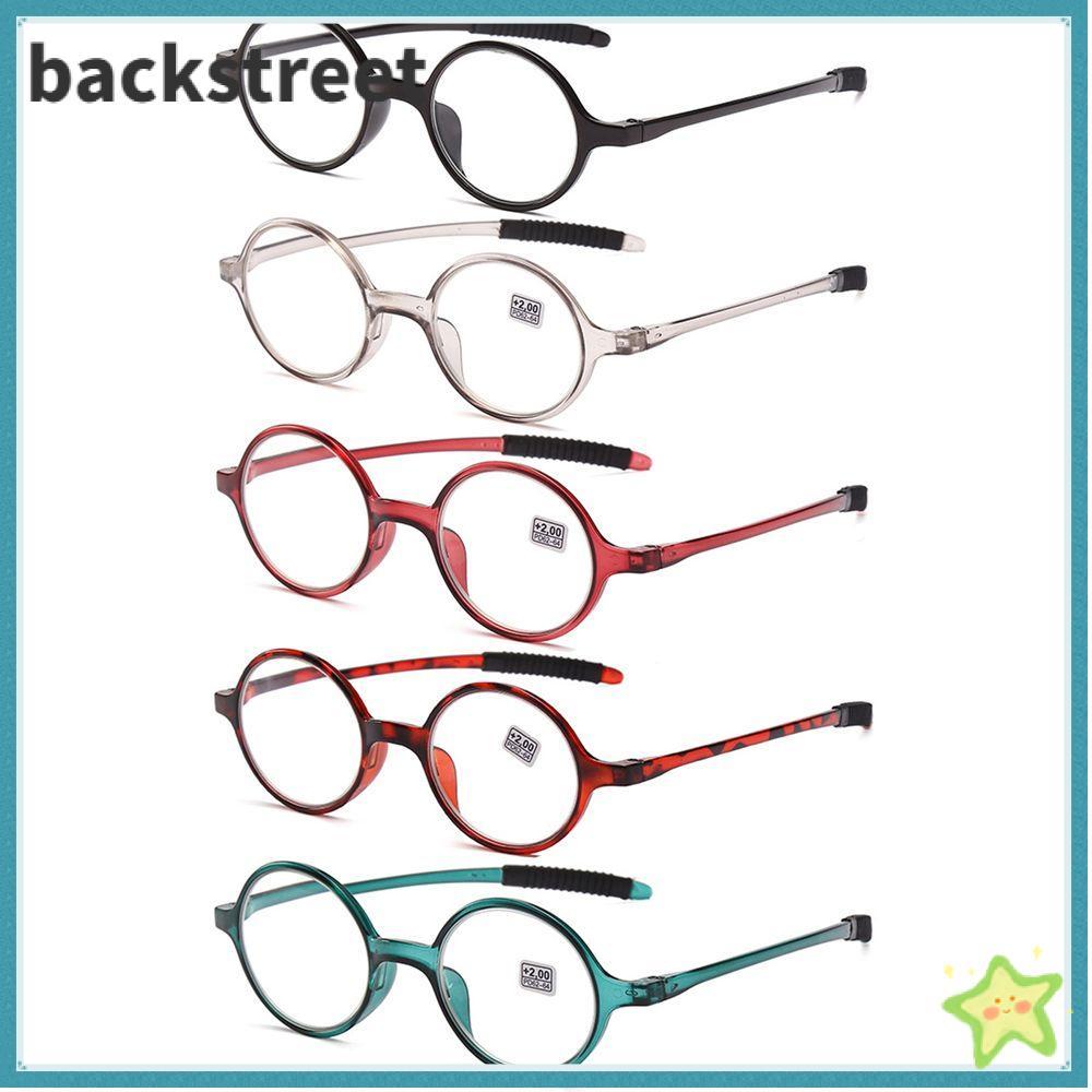 BACKSTAGEREETDV Presbyopic แว่นตา PC กรอบกลม +1.0~+4.0 แว่นตา Far Sight