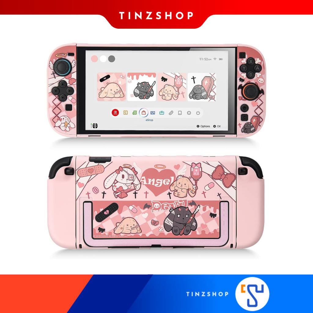 [ส่งด่วน] [Switch2] Nintendo Switch 2 GeekShare Slim Protective Case Gothic Bunny เคสสำหรับใส่เครื่องนินเทนโด้ 2