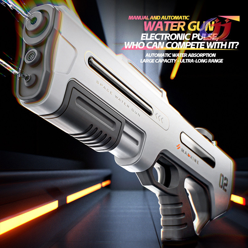 เด็กปืนฉีดน้ำ ของเล่น สำหรับเด็กผู้ชาย แรงดันสูงชีพจร ปืนฉีดน้ำ สเปรย์น้ำ อัตโนมัติ ความจุสูง สระว่ายน้ำ ฤดูร้อน ของขวัญ