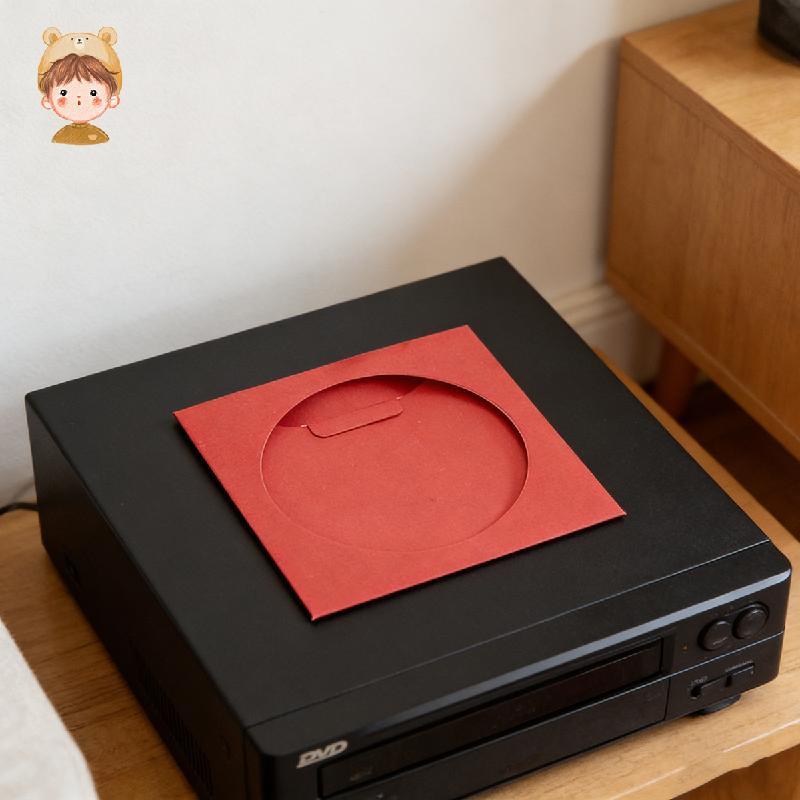 CD Storage Sleeve กระดาษ CD Sleeve สําหรับปกป้องและจัดระเบียบ CDs Square Envelope Storage Paper สําห
