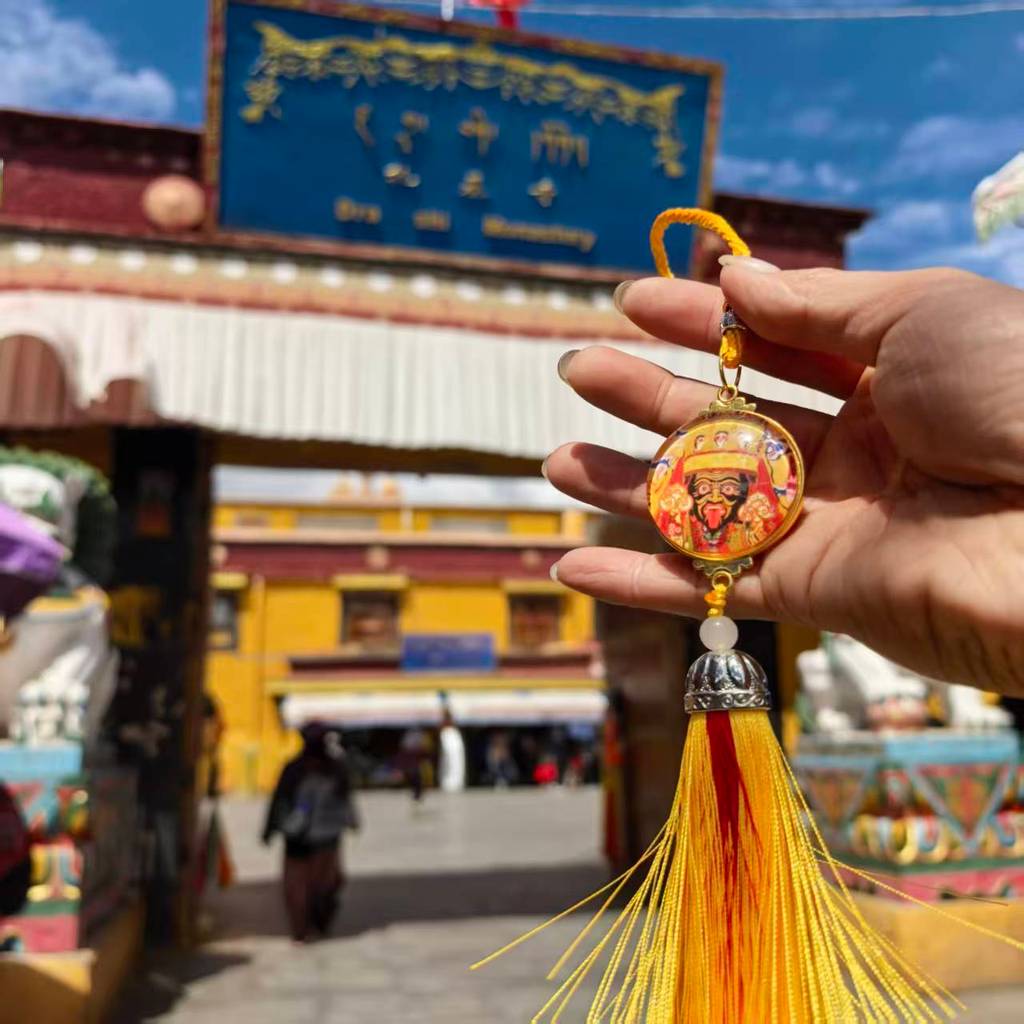 ทิเบต Zaki วัด Zakilam รถแขวนจี้ Lucky Peace รถแขวน Zaki วัดโปรดซื้อจัดส่ง Lhasa20260225