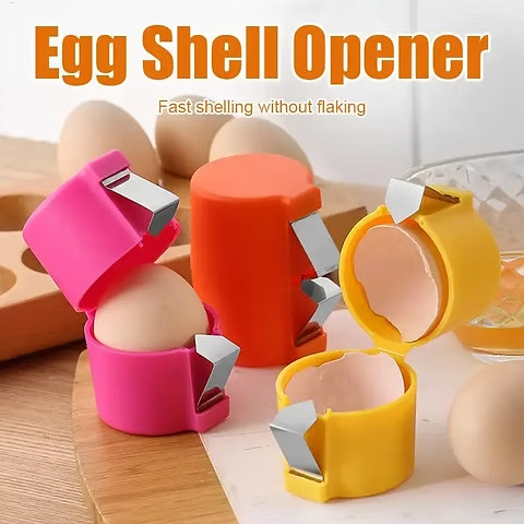 Eggshell Opener คู่มือสแตนเลส Eggshell Crusher อุปกรณ์ครัวมือถือสําหรับอาหารเช้าทําอาหาร hanth