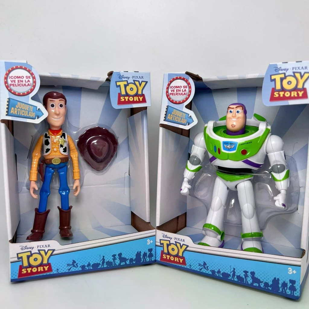 ใหม่ Toy Story Buzz Lightyear Woody ของเล่นคลาสสิก Action Figure เครื่องประดับ Buzz Woody รูป