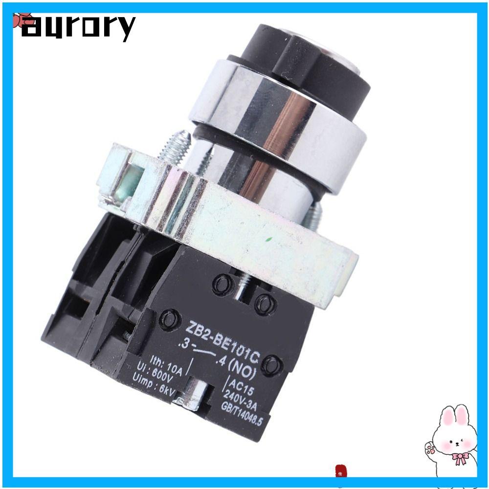 AURORY สวิตช์ล็อคกุญแจ, 2 ตําแหน่ง Self-Reset Power Lock, สวิตช์กุญแจ ZB2BE101 ZB2BE102C 240V-3A ดีก