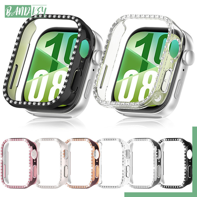กรณี PC เพชร for Smartwatch Huawei Watch Fit 4/4 Pro/ 3 อุปกรณ์ป้องกันหน้าจอหนัก Blingbling อุปกรณ์เสริมกรอบกันชน