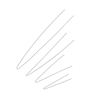 เข็มร้อยลูกปัดสแตนเลส 0.3mm ยาว 10-20cm สําหรับ DIY ทําสร้อยคอ กําไลข้อมือ อุปกรณ์ร้อยลูกปัด คุณภาพสูง