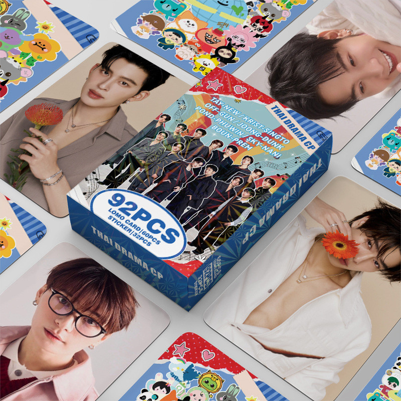 Thailand CP GMMTV Photocard Lomo Card การ์ด 60 ชิ้น + สติ๊กเกอร์ 32 ชิ้น