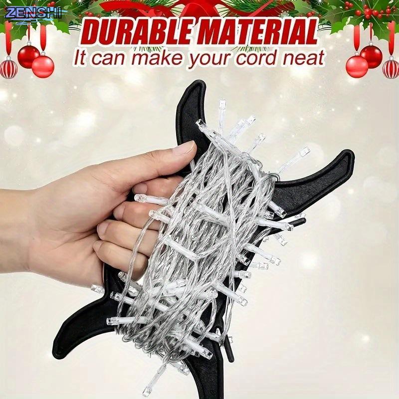 [Zen-t] 5/10 ชิ้นสายไฟสําหรับแสงที่เก็บสายเคเบิลพลาสติกออแกไนเซอร์ที่ใส่สายไฟในครัวเรือนไฟวันหยุดสาย