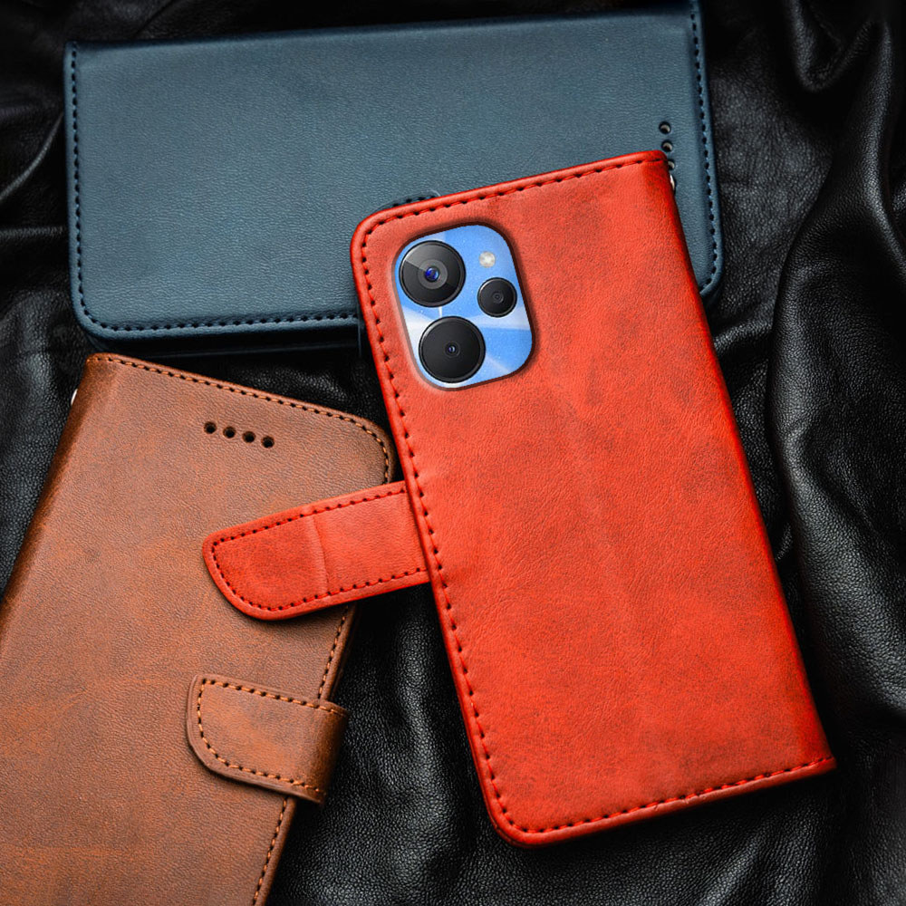 พรีเมี่ยมหรูหราหนังเคสโทรศัพท์สําหรับRealme 10 10T 9i 5G RMX3663 RMX3612 กระเป๋าสตางค์แบบพลิกด้านบนใ