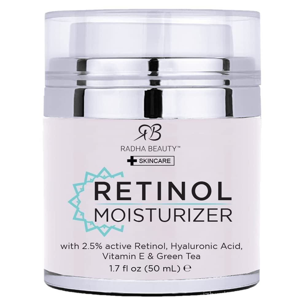 Radha Beauty Moisturizing Miracle Retinol Cream for Face - with 2.5% Retinol, Hyaluronic Acid, Vitam