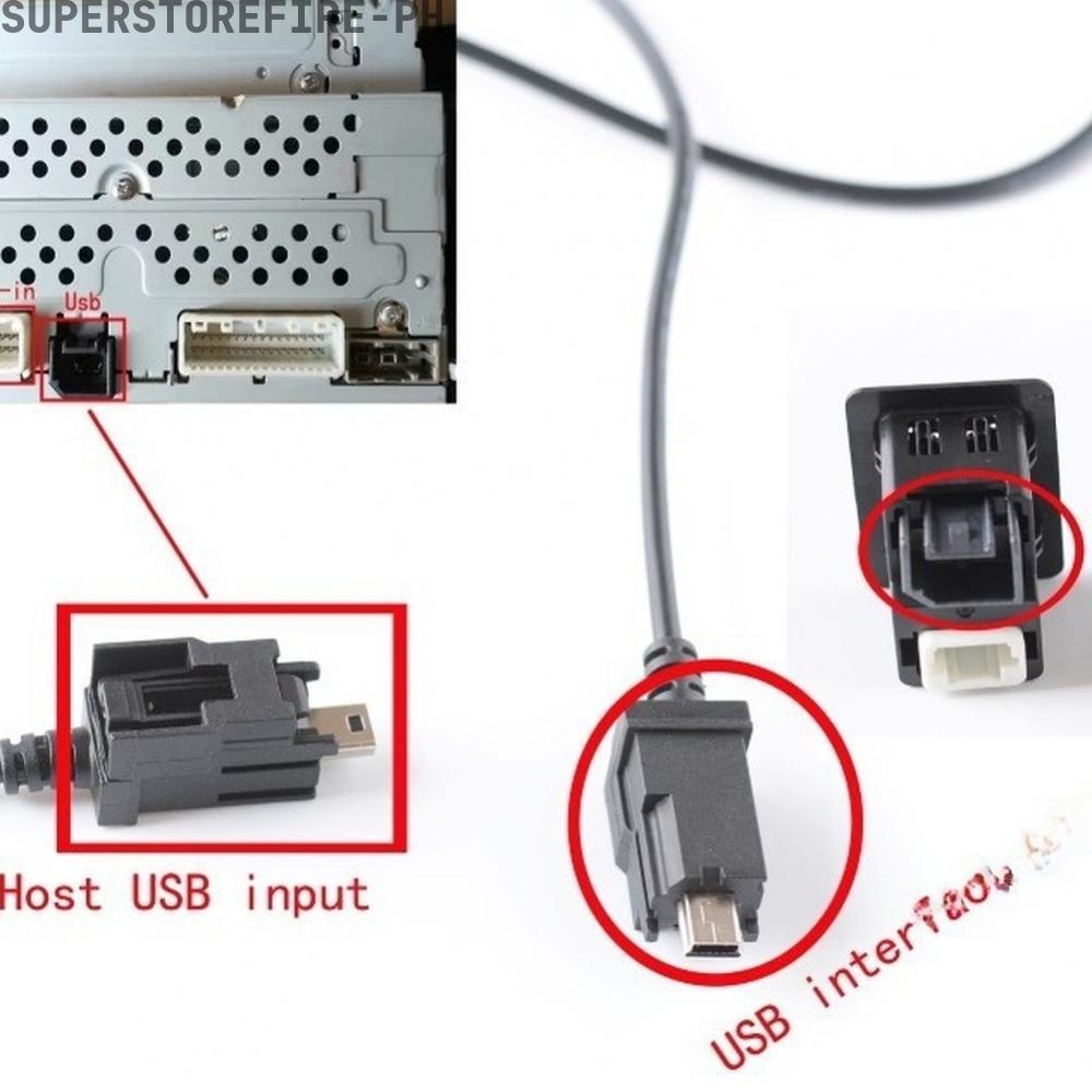 รถวิทยุ USB AUX Input Adapter ทนต่อการสึกหรอก่อสร้างสําหรับ Nissan